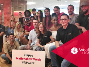 Weatherby Healthcare - National NP Week 2017 - Featured Image of Fort Lauderdale Office Team celebrating our nurse practitioners