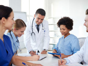 Physicians building a good professional relationship