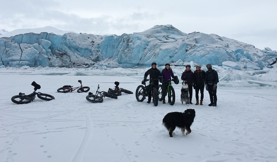 Locum tenens in Alaska - physician and friends mountain biking