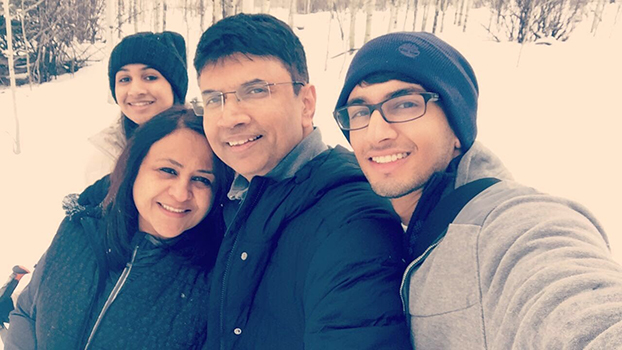 Dr. Srinivas Bhadriraju and his family