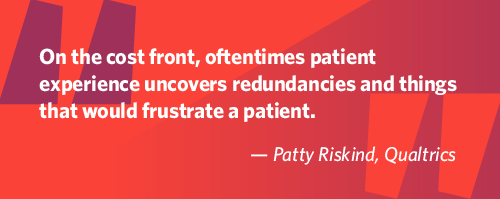 Patty Riskind quote about patient experience