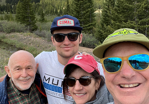 Dr Quinn and family hiking