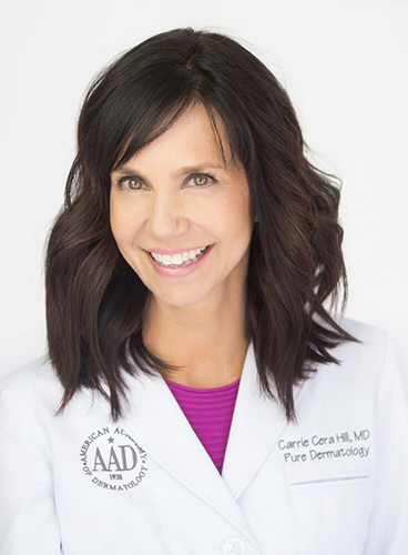 Portrait of dermatologist Dr. Carrie Cera Hill