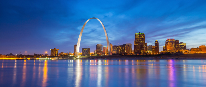 Landscape photo of St. Louis, Missouri
