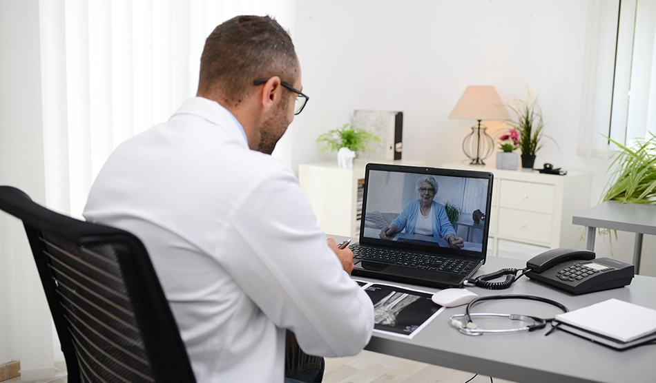 locums tenens physician doing telehealth