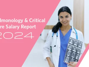 physician with graphic saying 2024 pulmonology salary report